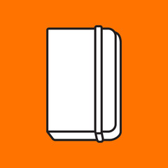 Vector notebook icon. Eps10
