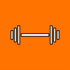Vector dumbbell icon. Eps10