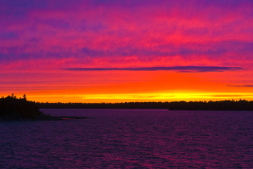 Naklejka premium Sunset over Bruce Peninsula