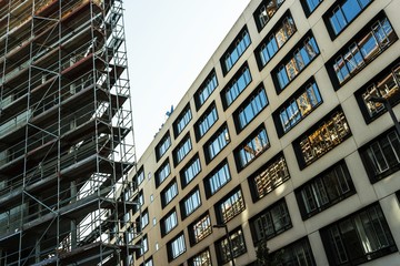 Baustelle Baugerüst 