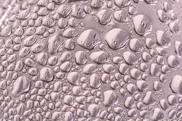 water drops on glass