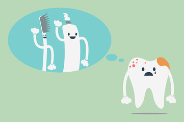 dental cartoon vector