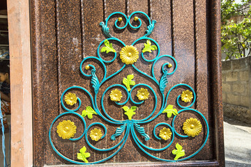 decorative ironwork gates, Nusa Penida, Indonesia