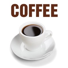 Coffee, Cup, Black Coffee.