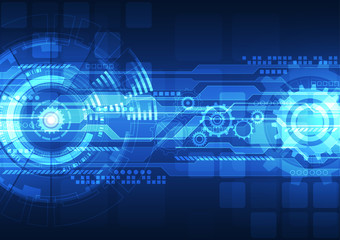 vector digital technology concept, abstract background