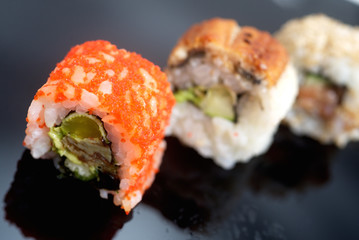 Japanese traditional sushi set