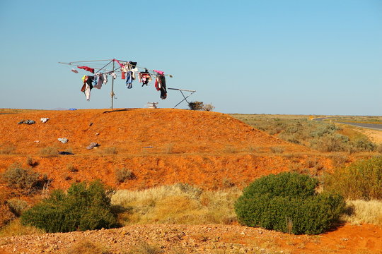 Laundry in Australian outback