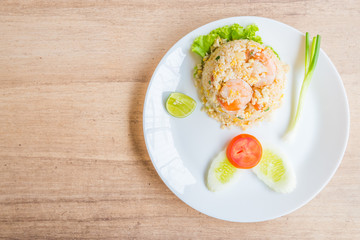 Fried rice with shrimp