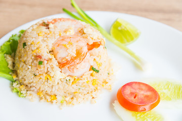 Fried rice with shrimp