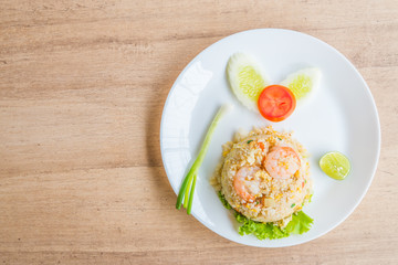 Fried rice with shrimp