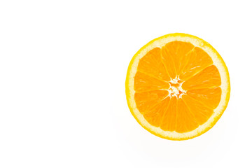 Orange fruit isolated on white background