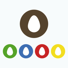 Simple icon eggs.