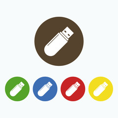 Simple icon USB Flash drive.
