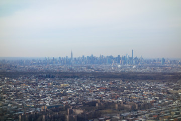 Fototapeta na wymiar Aerial view of NY