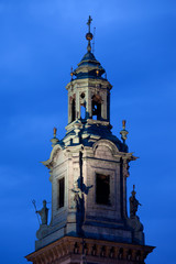 Fototapeta premium Clock Tower of the Wawel Cathedral in Krakow