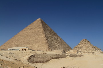 Die Pyramiden und Sphinx von Gizeh in Ägypten 