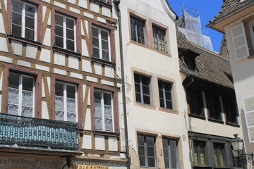 Obraz premium Façades d'immeubles en Alsace