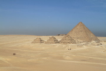 Die Pyramiden und Sphinx von Gizeh in Ägypten 