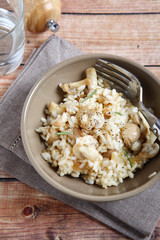 Nourishing rice with champignons