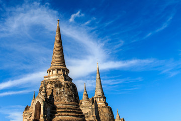 Fototapeta premium Wat Phra Si Sanphet ancient city and historical place. Located i