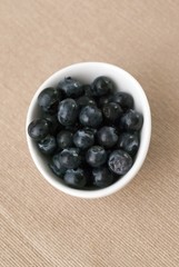 A bowl of blueberries