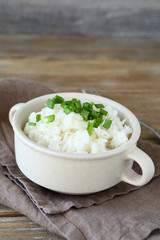 Delicious rice in a bowl
