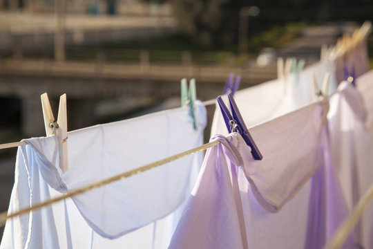 Hanging clothes