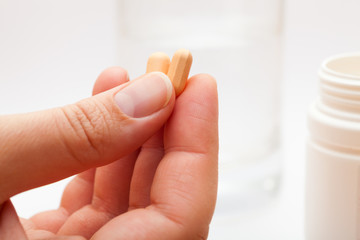 Pills in hand