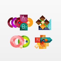 Collection of modern business infographic templates