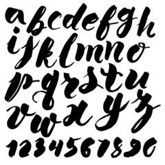 Vector handmade alphabet