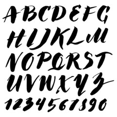 Vector handmade alphabet