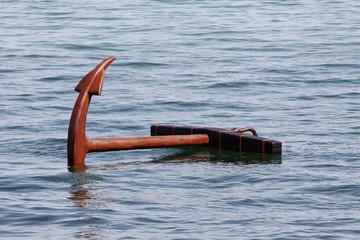 Anchor in the sea from Sculpture by the Sea in Aarhus, Denmark © Ricochet64