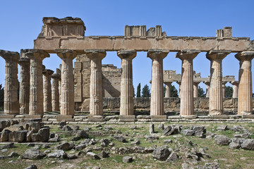 Obraz premium Libya, archaeological site of Cyrene, the Zeus temple