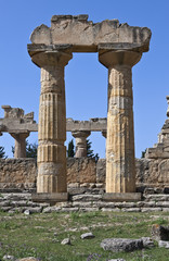 Libya,archaeological site of Cyrene,the Zeus temple