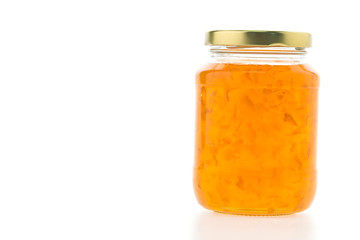 Orange jam jar
