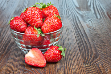 Strawberry in a bowl