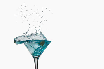 cocktail splash collection isolated on a white background