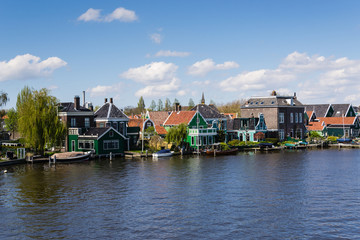 Fototapeta premium View of Zaanse Schans in Amsterdam - Netherlands