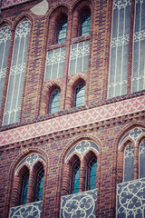 Gothic tower of town hall in Torun-city on The World Heritage Li