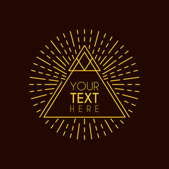 Hipster Vintage Label, Logotype, Insignia, Badge for Your Business