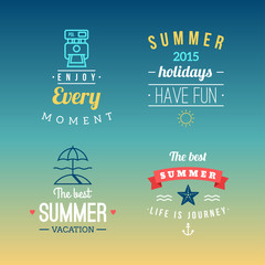 Summer Holidays Design Elements