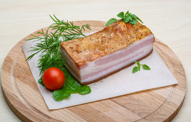 Raw bacon