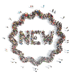 people in the shape of new.