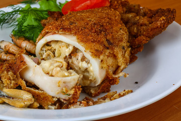 Stuffed squid