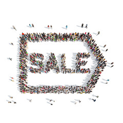 people in the shape of sale.