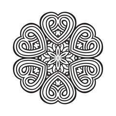 celtic knot pattern card, mandala, amulet