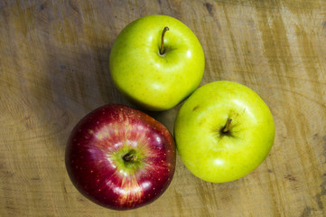 three apples