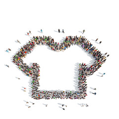  people in the shape of T-shirts.