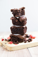 Stack of Mocha Brownie
