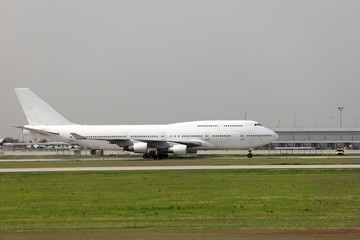 Plane on runway